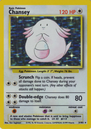 How Much is a Chansey Pokemon Card Worth 