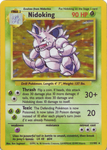 How Much is a Nidoking Pokemon Card Worth 